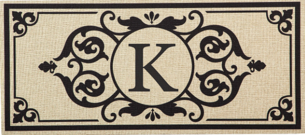 Monogram Initial Switch Mat Insert