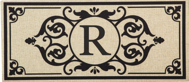 Monogram Initial Switch Mat Insert