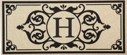 Monogram Initial Switch Mat Insert
