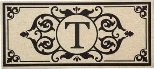 Monogram Initial Switch Mat Insert