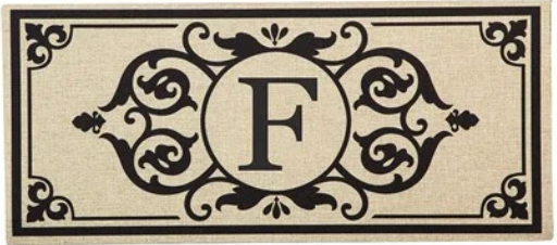 Monogram Initial Switch Mat Insert