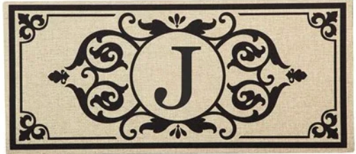 Monogram Initial Switch Mat Insert