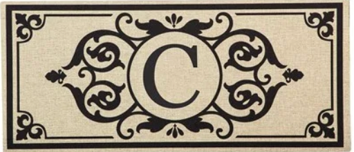 Monogram Initial Switch Mat Insert