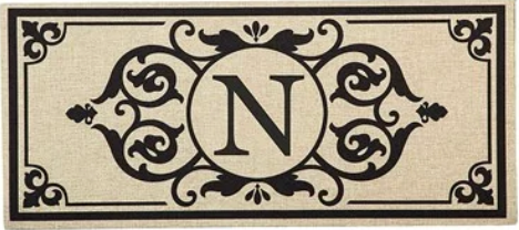 Monogram Initial Switch Mat Insert