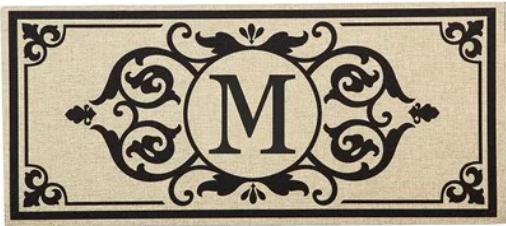 Monogram Initial Switch Mat Insert