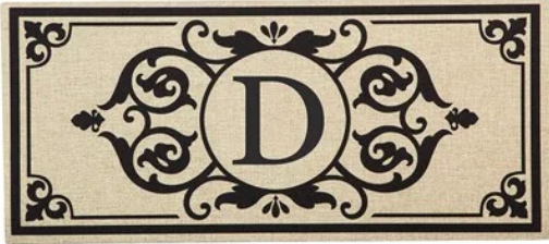 Monogram Initial Switch Mat Insert