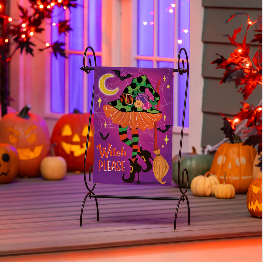 Witchy Please Garden Flag