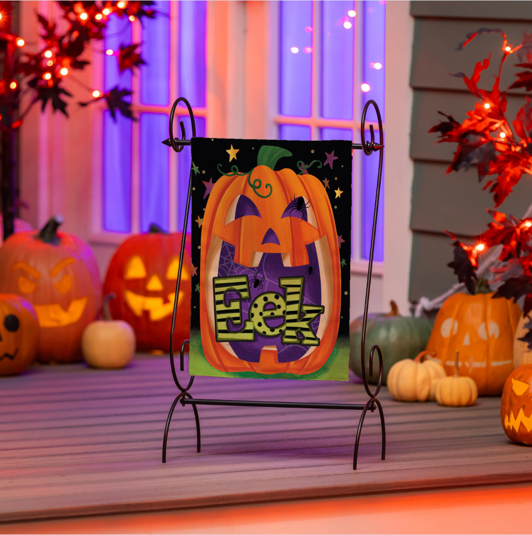Boo Jack Pumpkin Garden Flag
