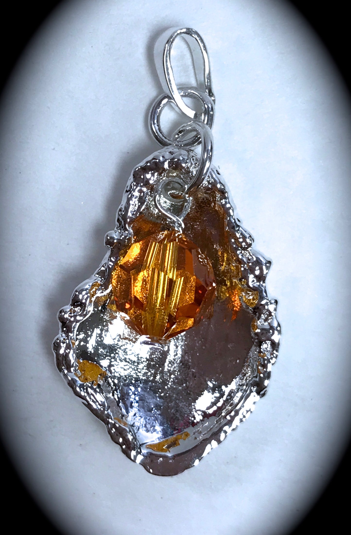 Birthstone Oyster Pendant