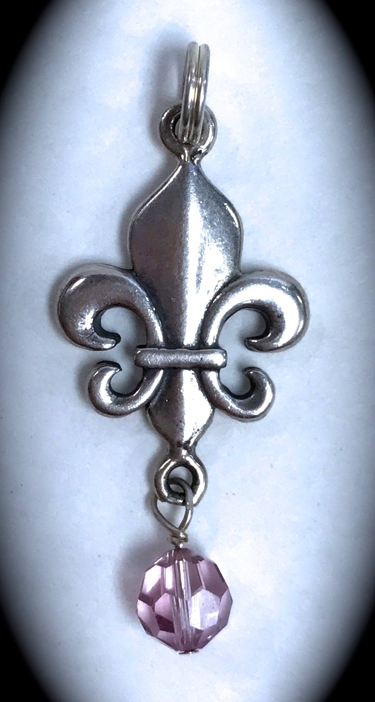 Birthstone Fleur De Lis Pendant