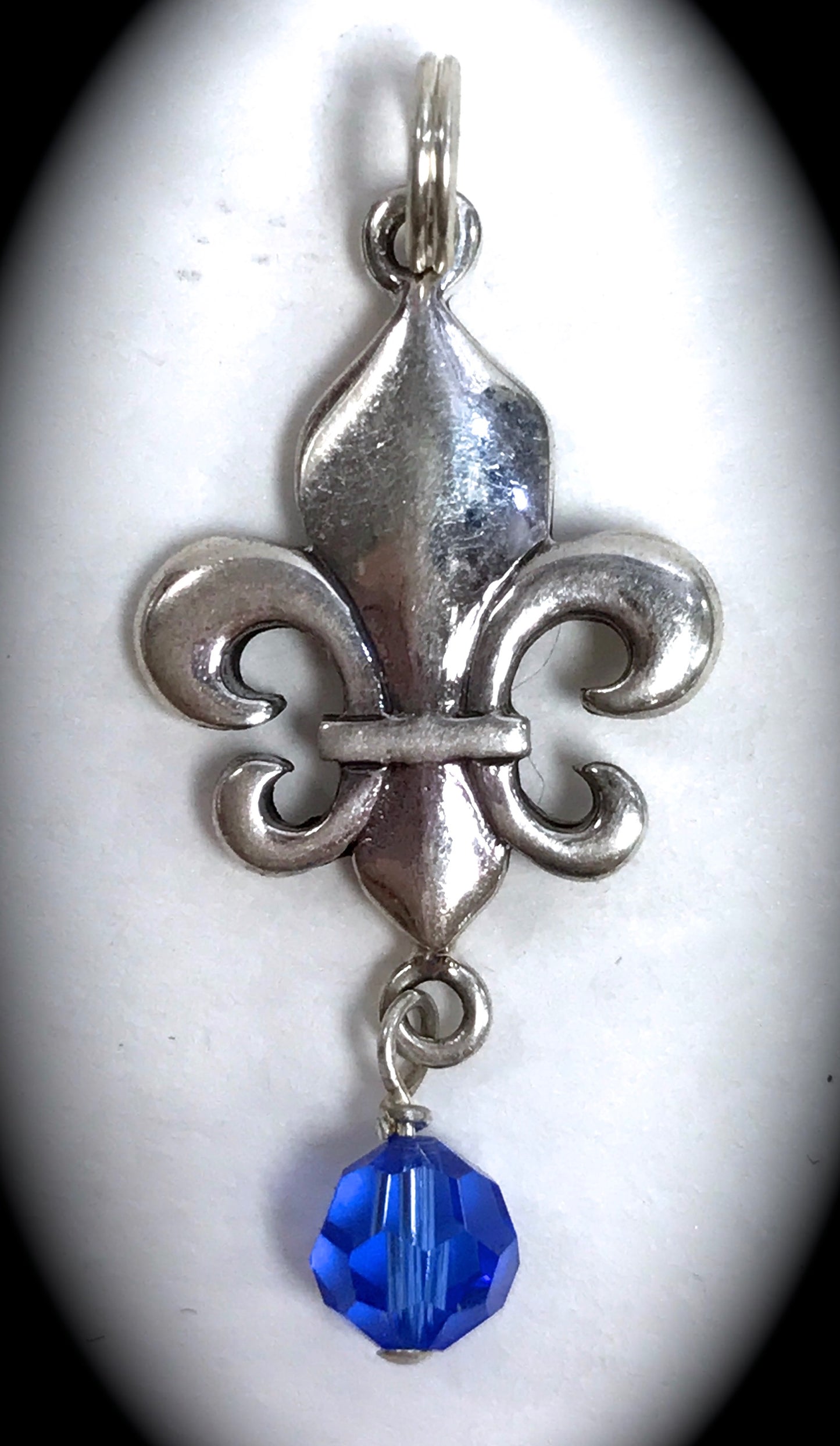 Birthstone Fleur De Lis Pendant