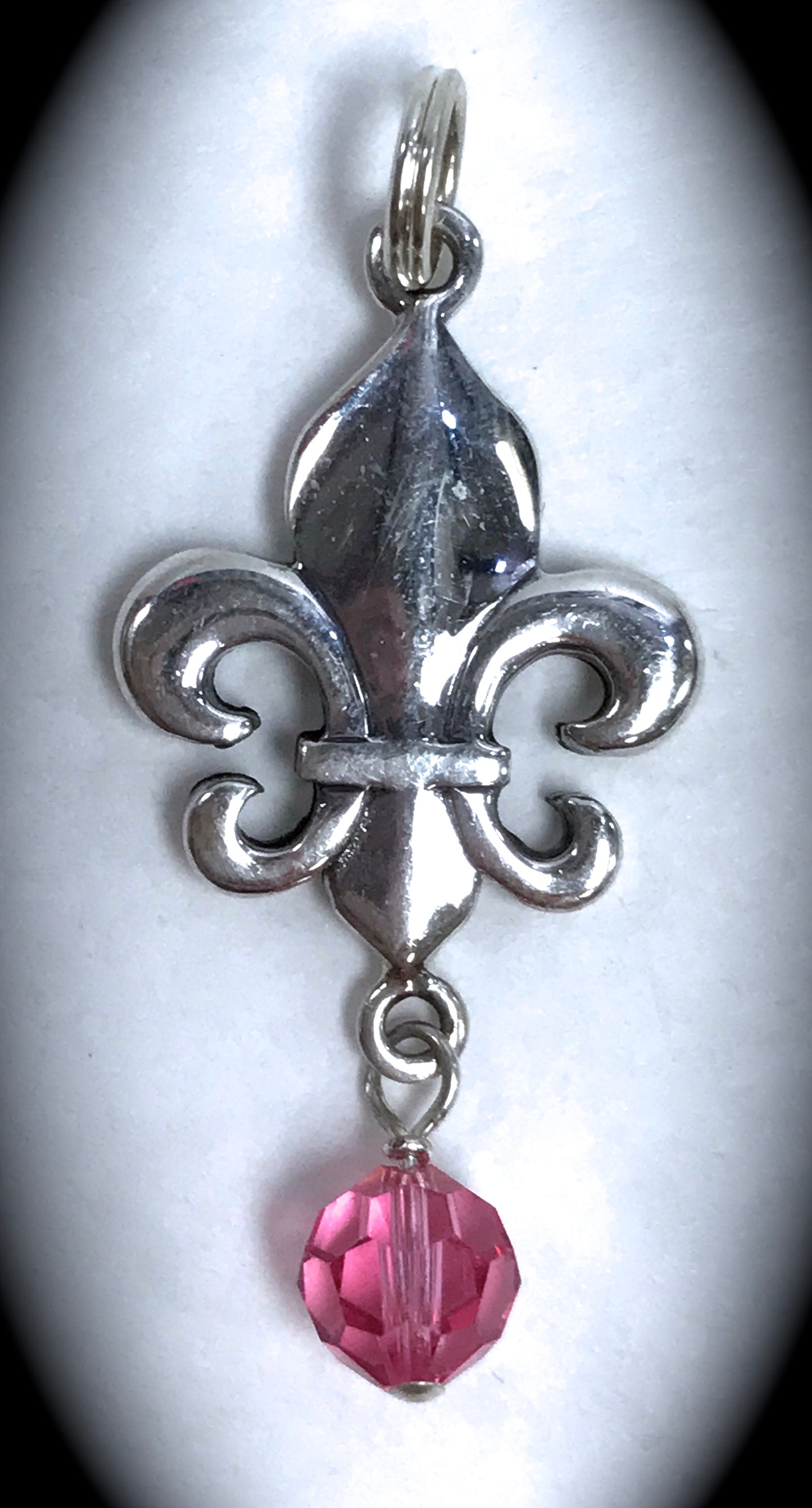 Birthstone Fleur De Lis Pendant