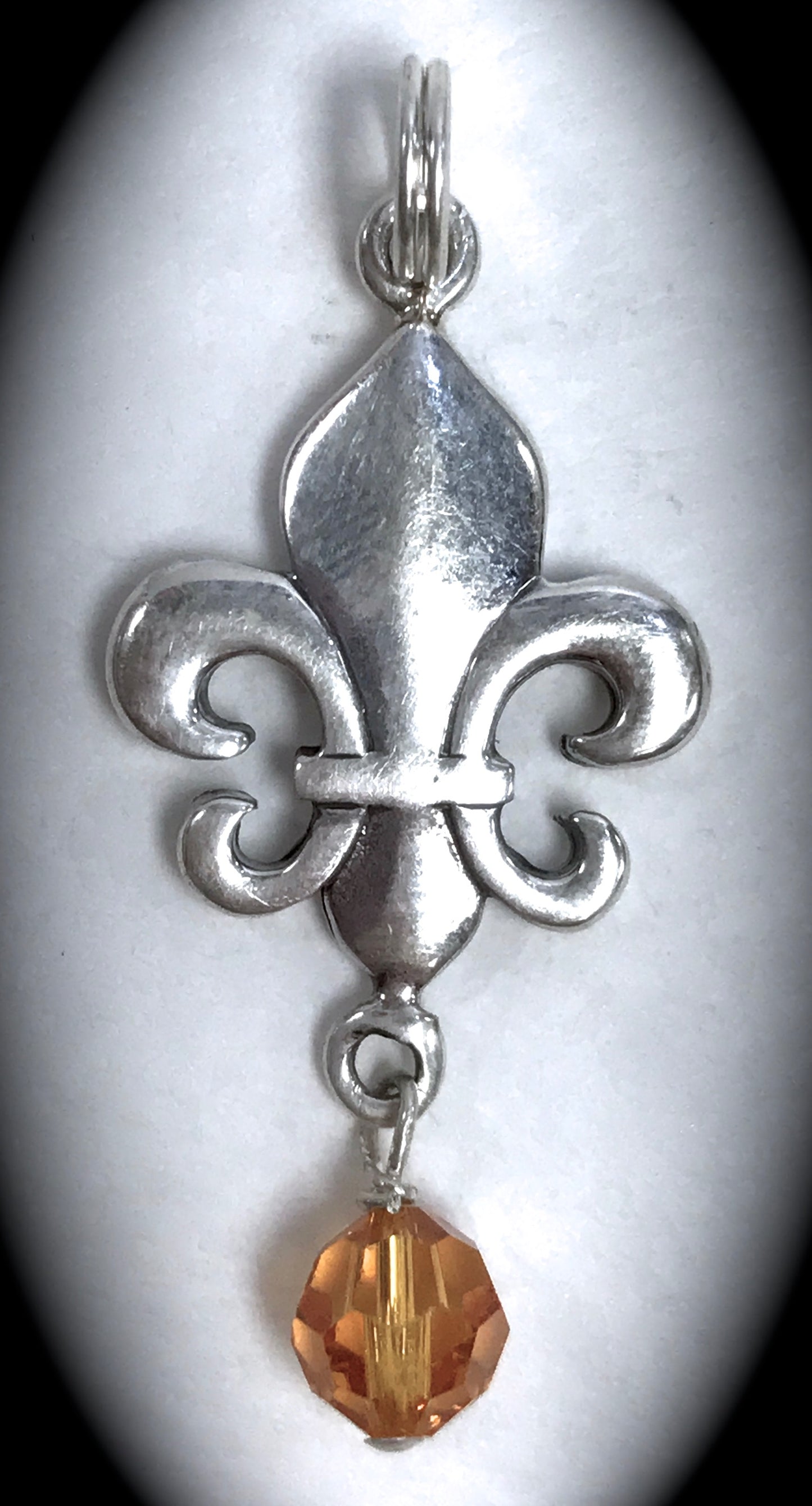 Birthstone Fleur De Lis Pendant
