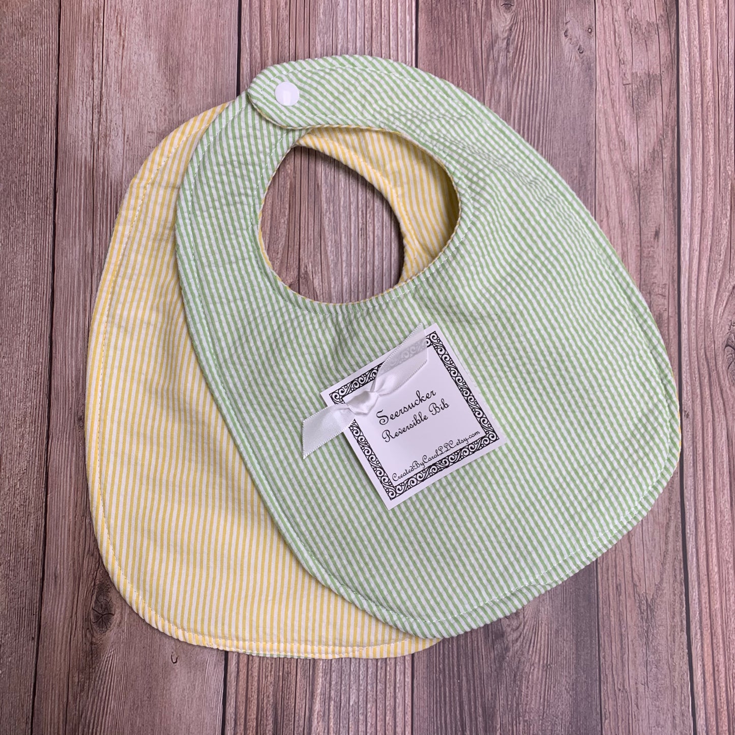 Seersucker - Green & Yellow