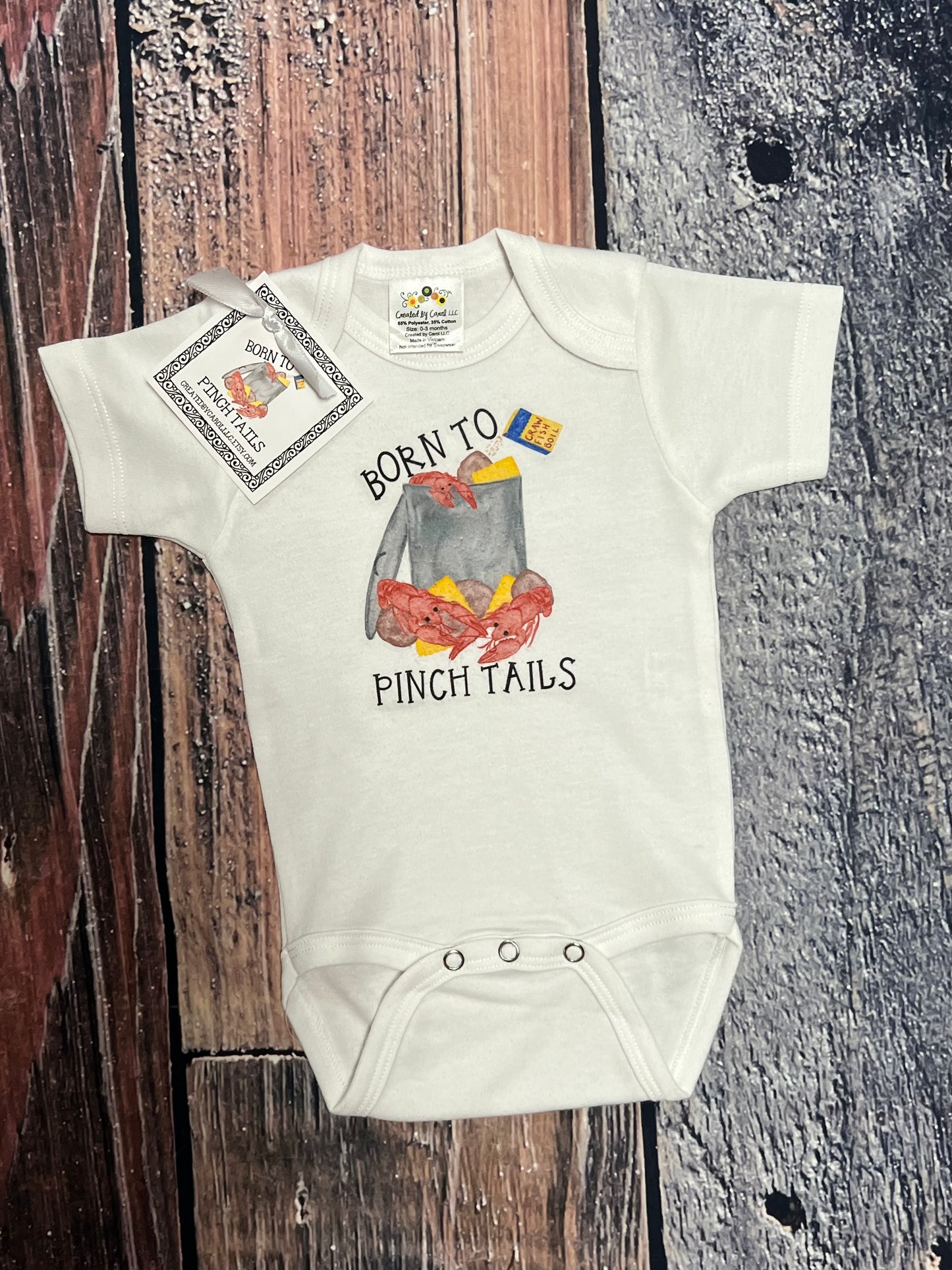 Born to pinch tails onesie