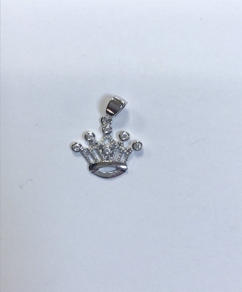 CZ Crown charm - Small