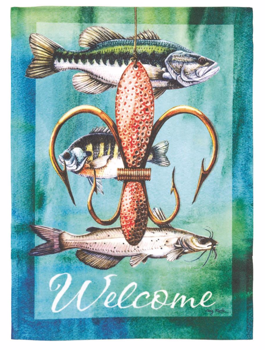 Flags - Fishing Welcome Garden Flag – MJ's Metairie