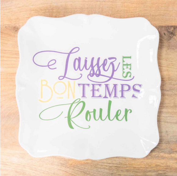 Ceramics & Platters  - Laissez Les Bon Temps Rouler Platter