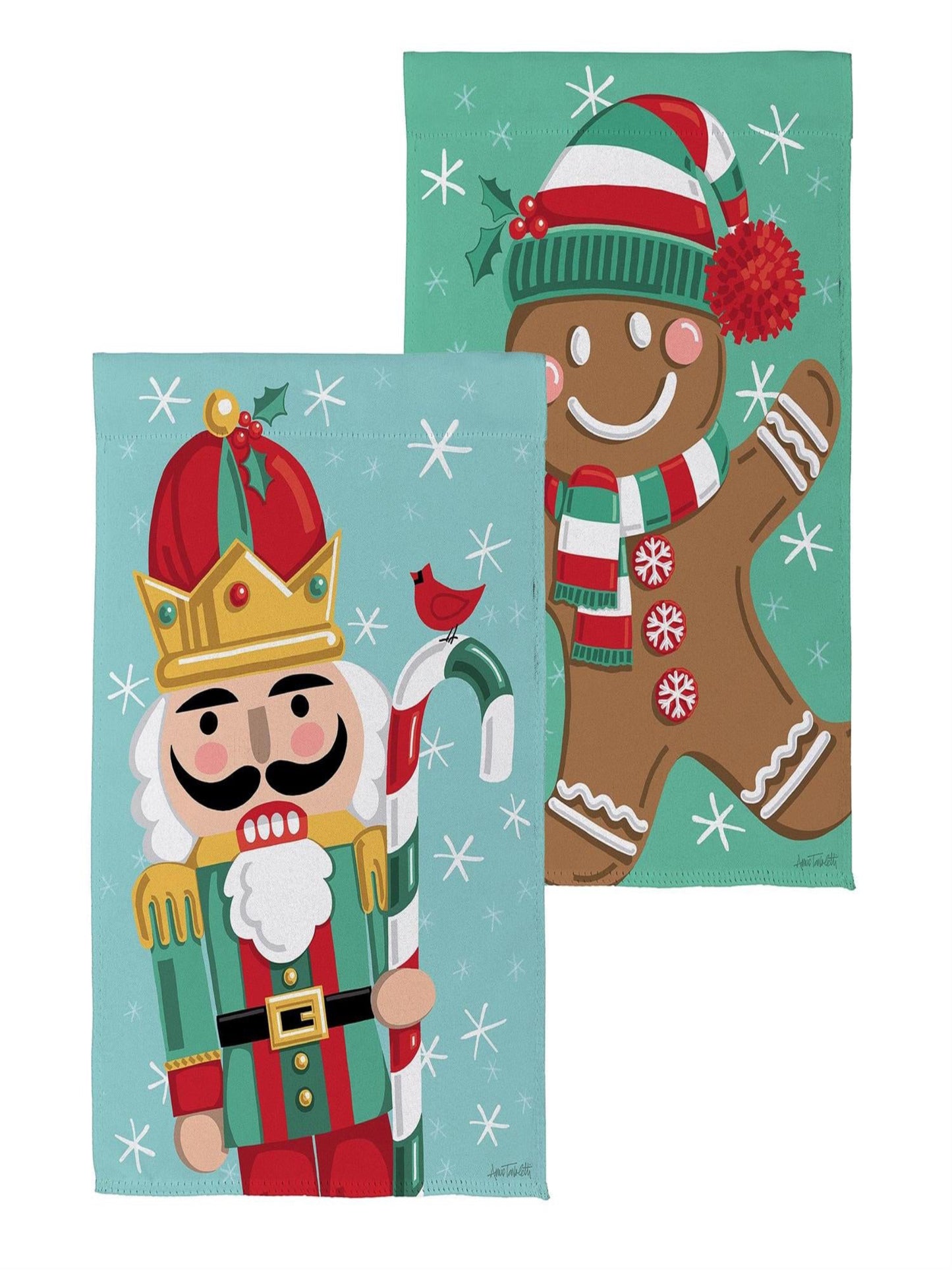 Christmas Icons Reversible Garden Flag