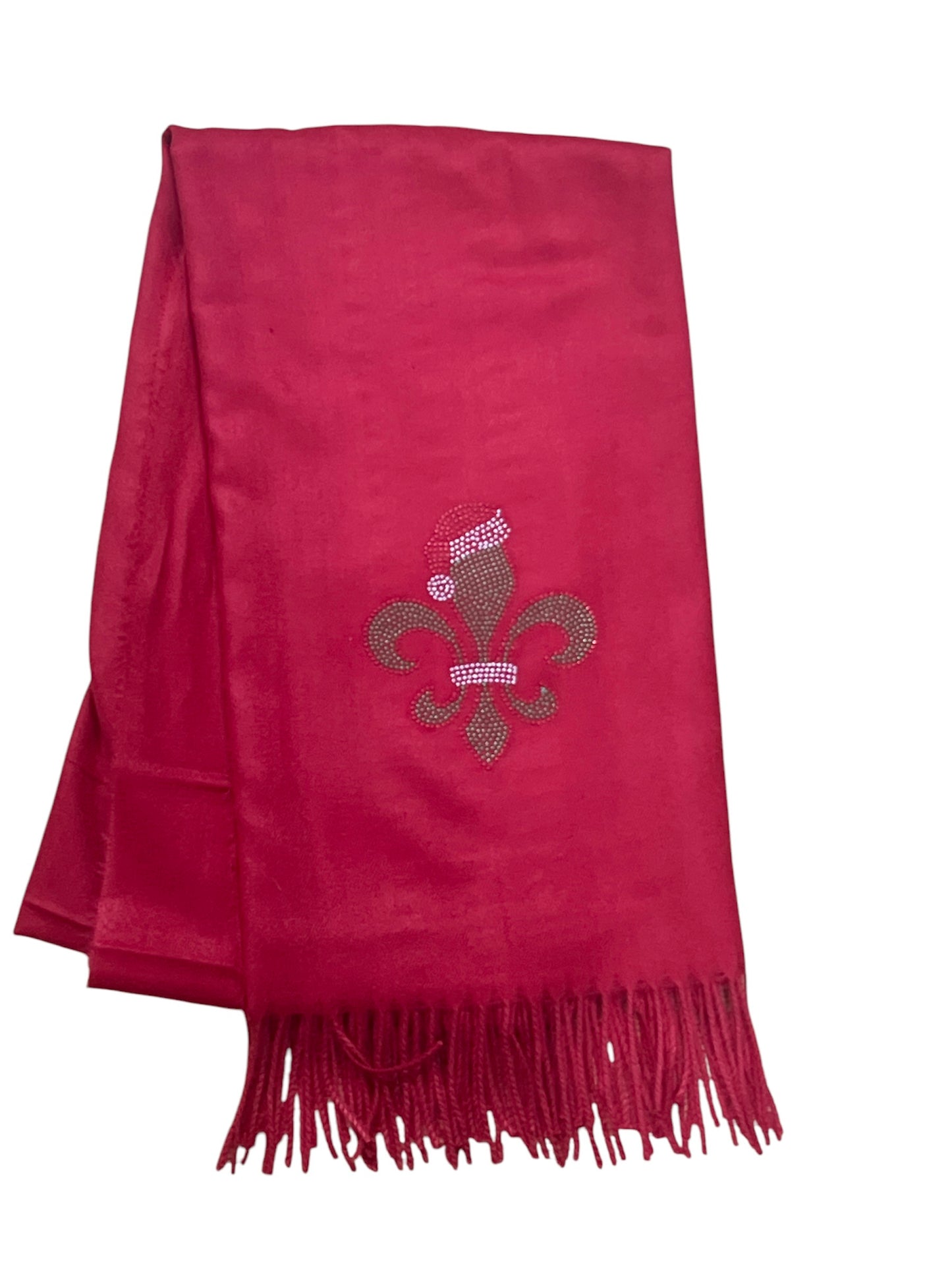 Christmas Fleur de lis scarves