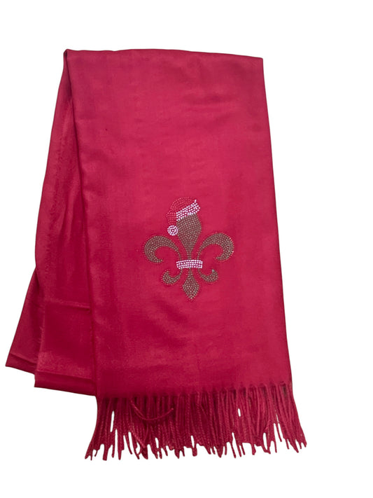 Christmas Fleur de lis scarves