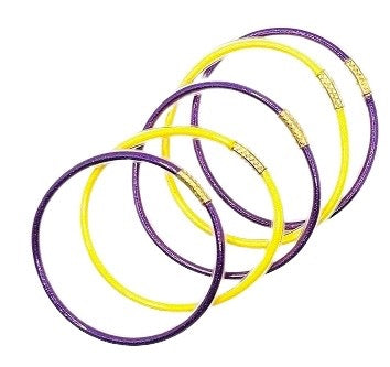 Purple & Gold Jelly Bangle