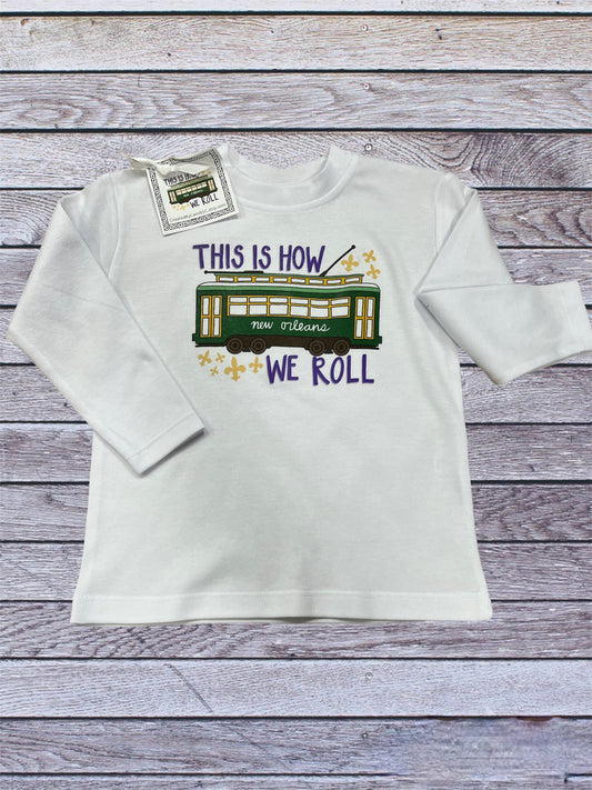 This is how we roll long sleeve toddler shirt