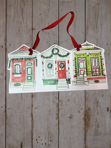 Door Hanger- Christmas shotgun houses