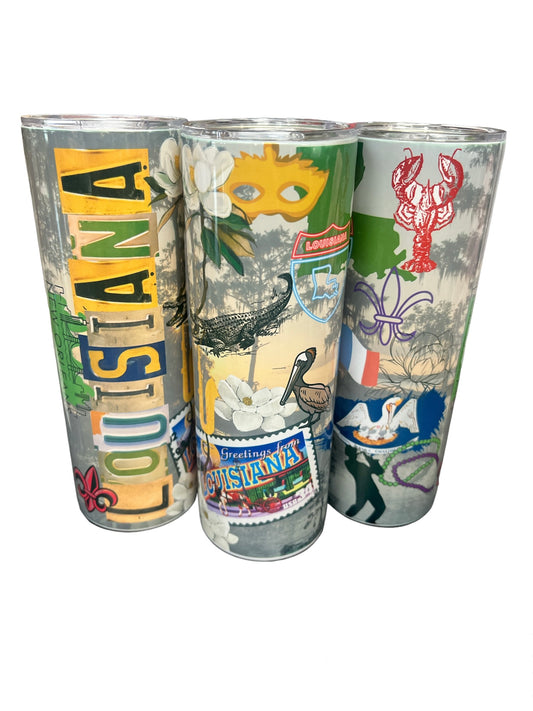 Louisiana theme tumbler