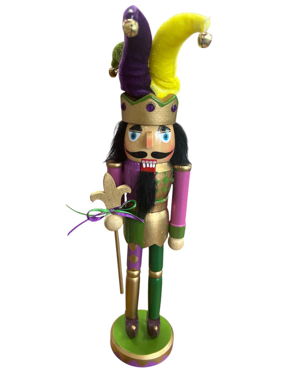 Mardi Gras - Nutcracker with fleur de lis