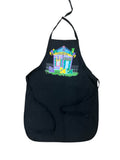 Apparel - Mardi Gras shotgun house apron