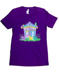 Apparel- Mardi Gras Shotgun house t-shirt