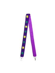 Mardi Gras seed bead purse straps