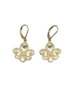 Sterling Silver or Gold Plated CZ Earrings