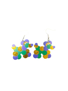 Bead dog earrings