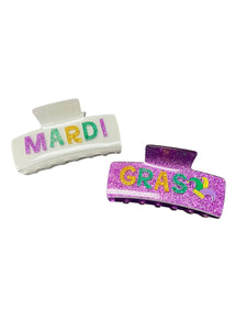 Mardi Gras Hair Clip