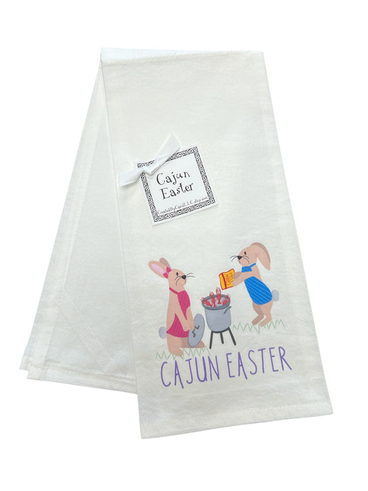 Cajun Easter Kitchen Towel