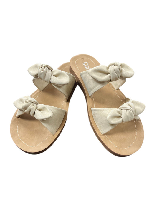 Gold Bow Sandals