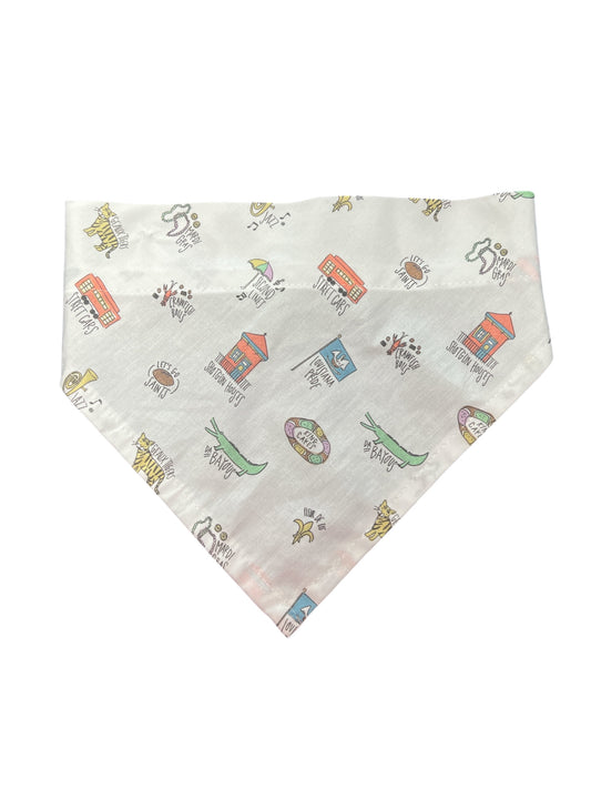 NOLA Theme M/L Dog Bandana