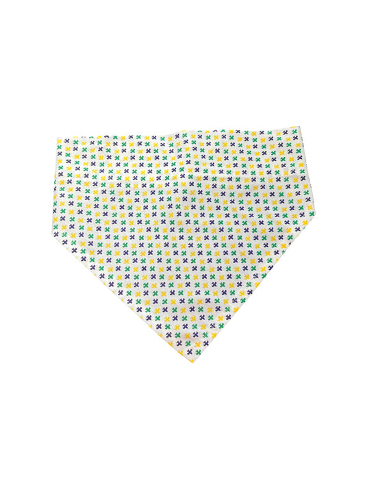 Mardi Gras Fleur De Lis M/L Dog Bandana
