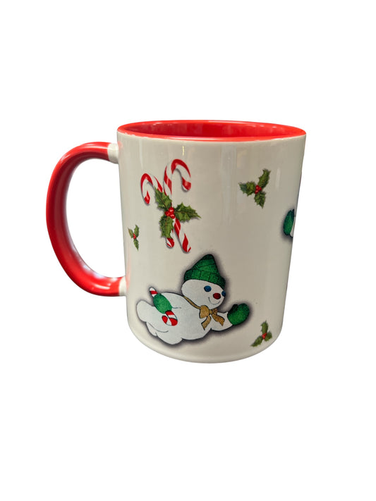 Flying Snowman Coffee Mugs