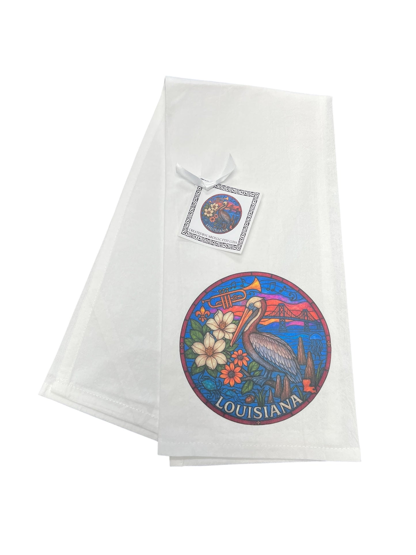 Louisiana Pelican Kitchen Towel
