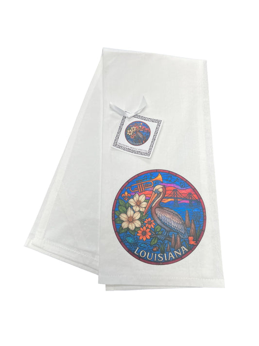 Louisiana Pelican Kitchen Towel