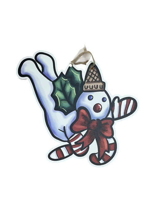 Flying Snoball Man Door Hanger #1