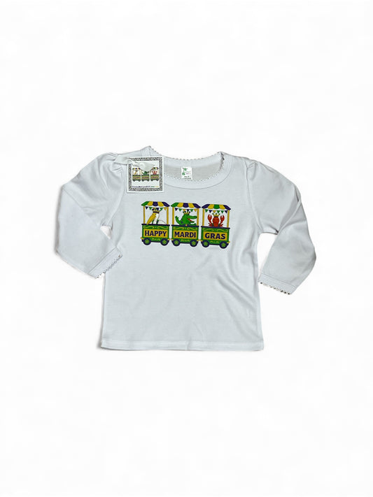 Bayou Parade Train Scallop Toddler Shirt
