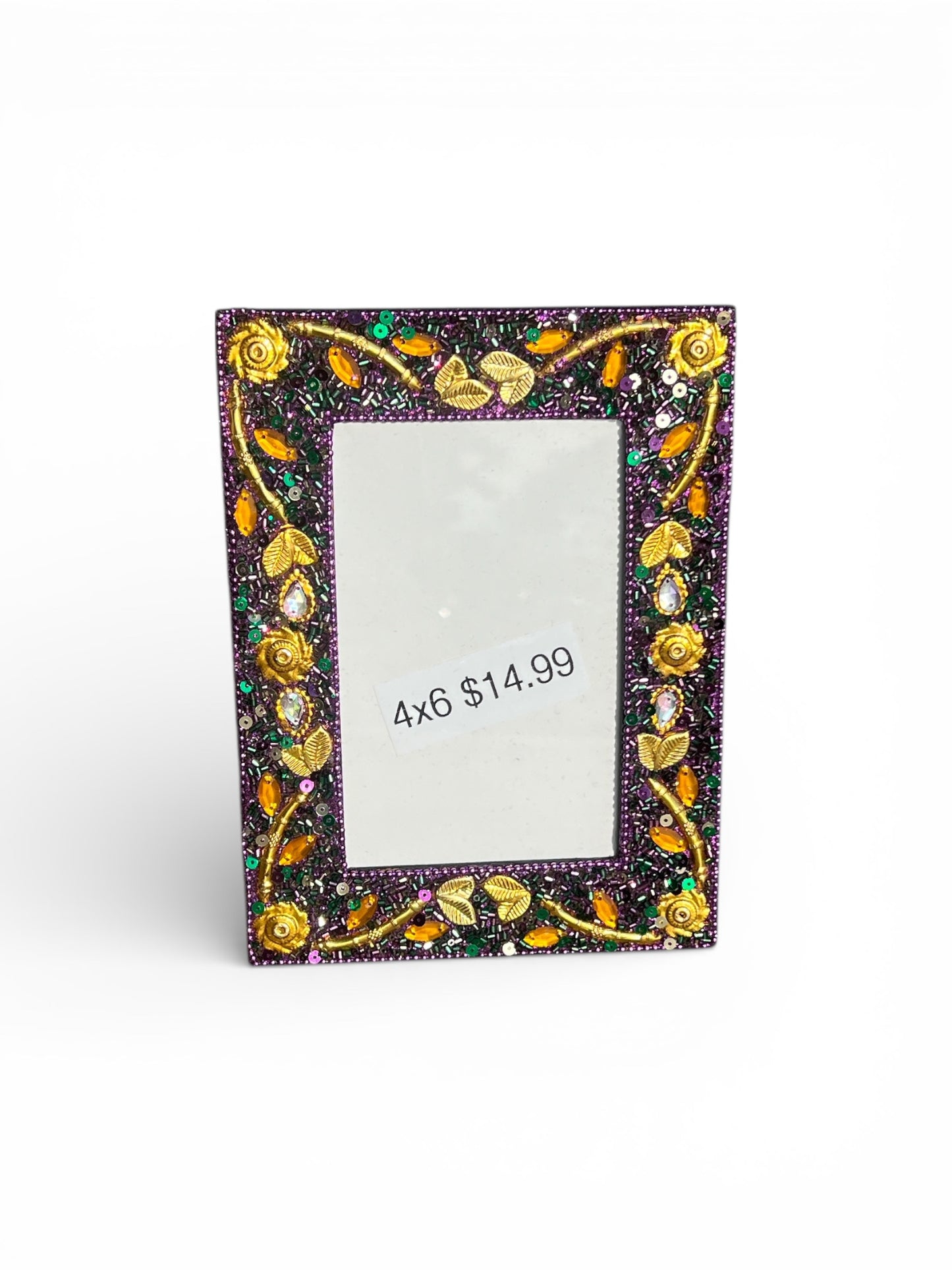 Mardi Gras 4x6 Jeweled Frame