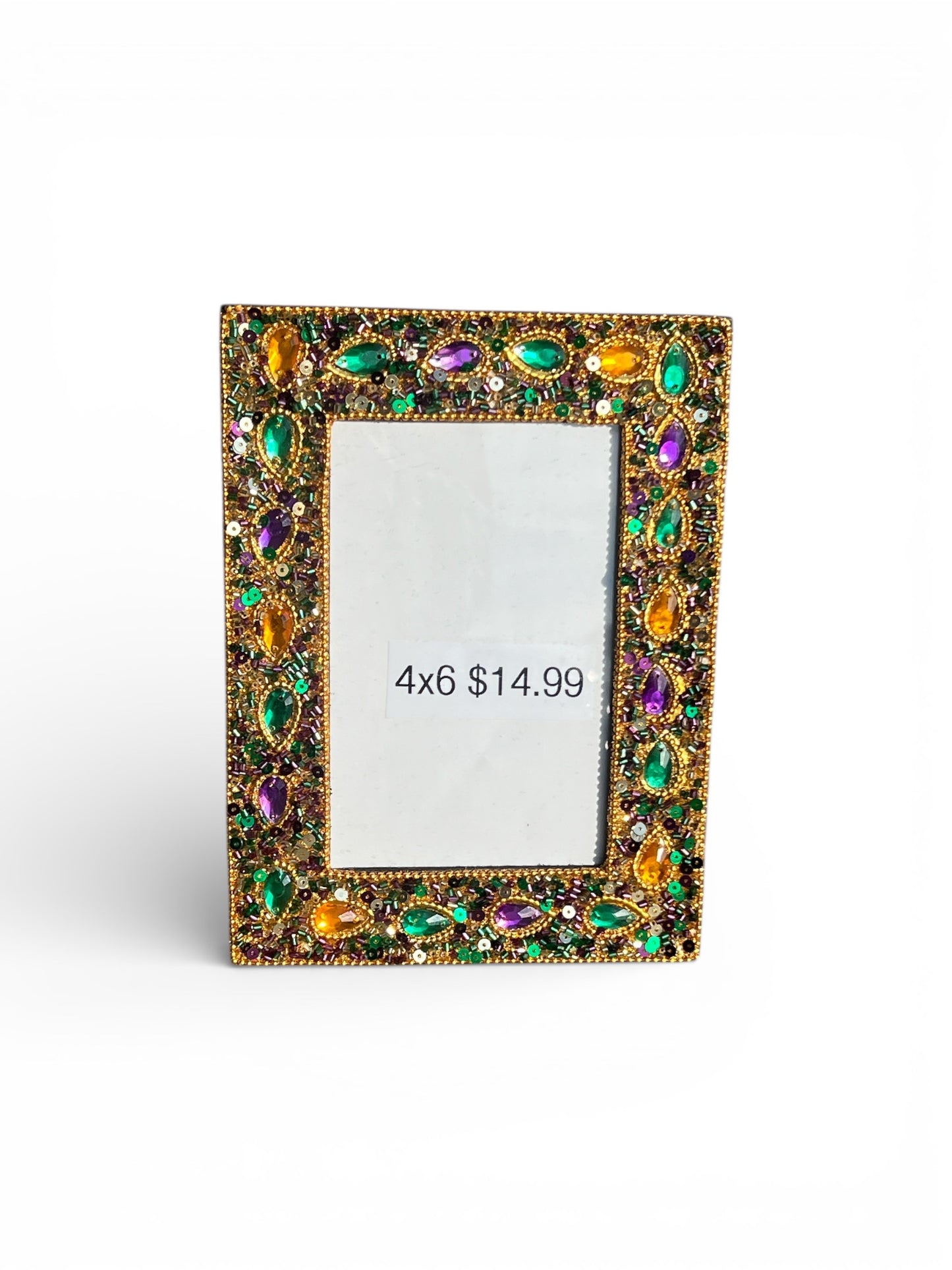 Mardi Gras 4x6 Jeweled Frame
