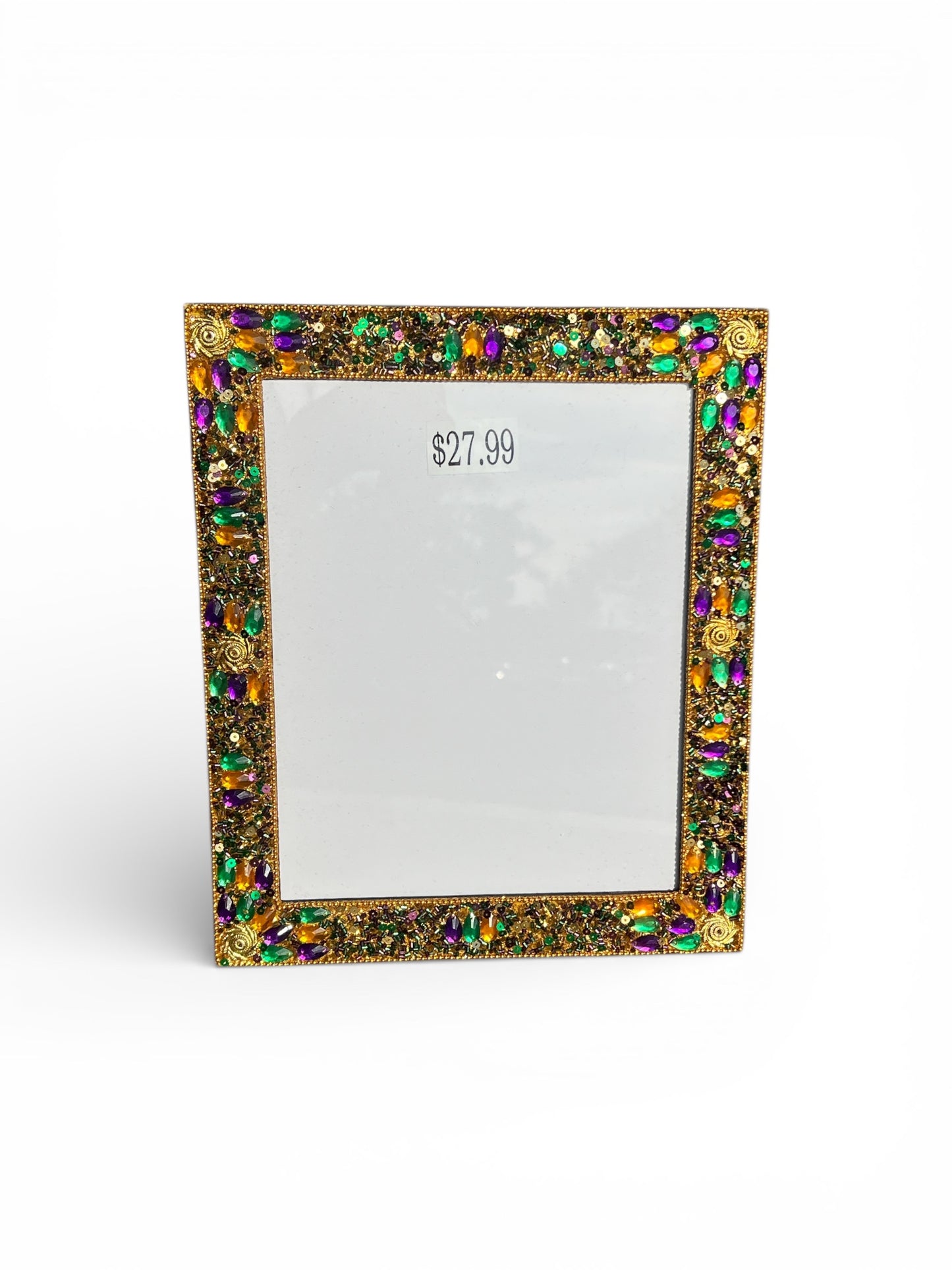Mardi Gras 8x10 Jeweled Frame