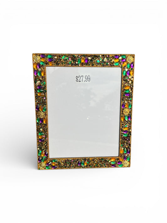 Mardi Gras 8x10 Jeweled Frame