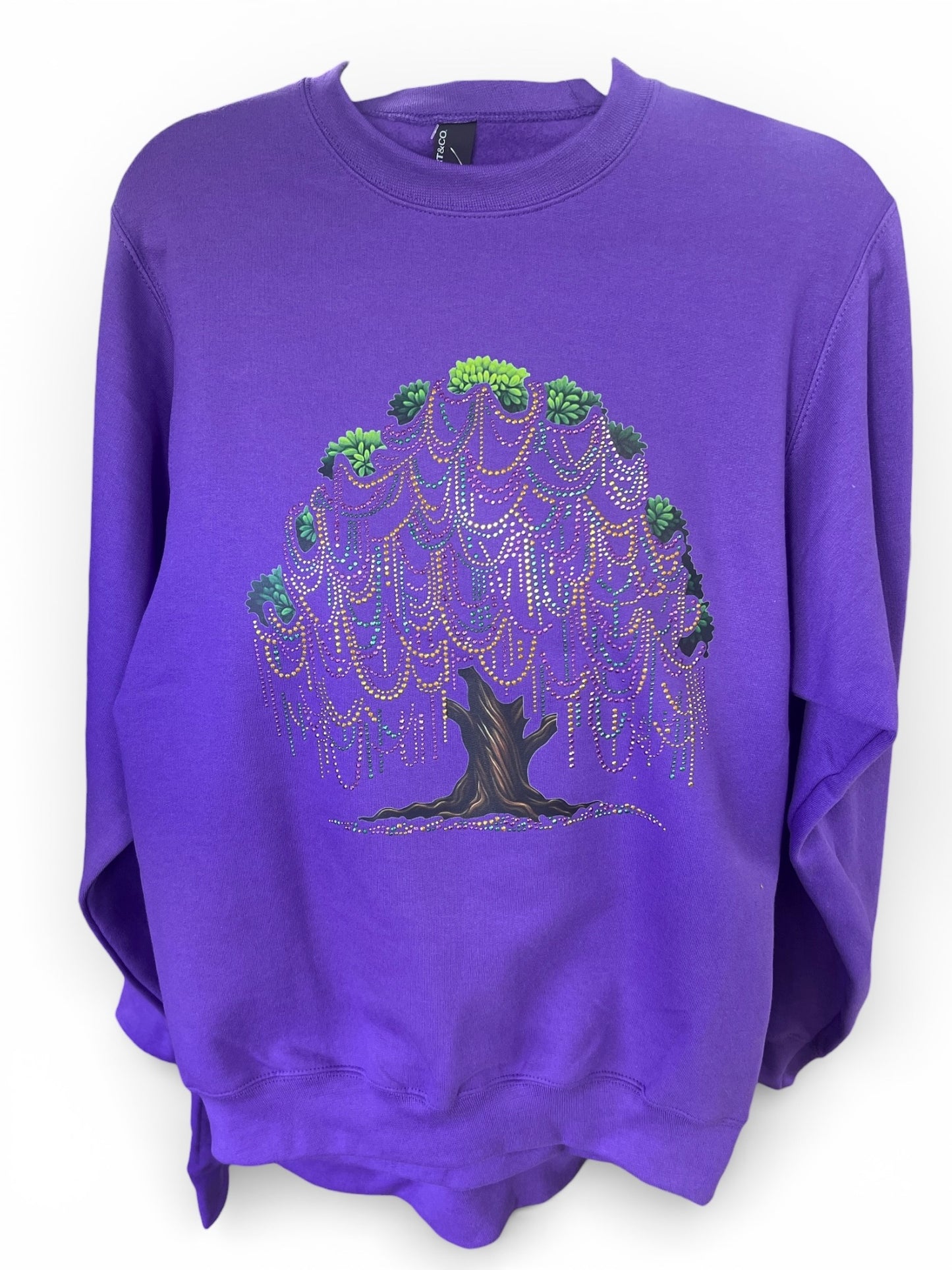 Purple Bead Tree Sweatshirt